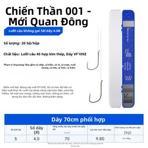 WEITUOSEN | Bộ Móc Đánh Cá Chép Lớn Chuyên Dụng