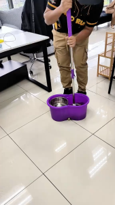 Furnitur Farm: Spin Mop with Bucket & Wheels /Mop lantai / Mop Set/ floor mop