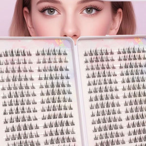 384 Chiếc Mi Giả Nối Dài Dung Tích Lớn Chùm Mi Tổng Hợp Chất Liệu Nhựa Trong Suốt Dành Cho Làm Đẹp Tự Làm Kích Thước 1cm-1.5cm