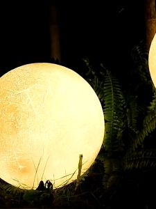 (3 Chế Độ Màu) Đèn Led Trăng 3D Sống Động Đèn Mặt Trăng Dùng Trang Trí Sân Vườn Hồ Bơi