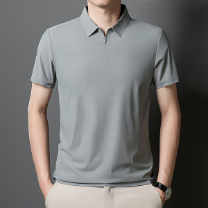 CHAFEI | Half-Zip Polo Shirt Men Short Sleeve T-Shirt