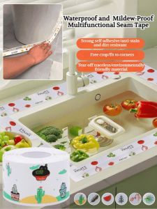 【MISUIY】3m Self-Adhesive Beauty Seam Stickers Kitchen Sink Water Retaining Strip Kitchen Bathroom Waterproof Tape Bathroom Anti-Mildew Beauty Seam Stickers Toilet Stickers