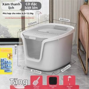 sunsun | Hộp Cát Vệ Sinh Cho Mèo Chống Hôi và Chống Bắn