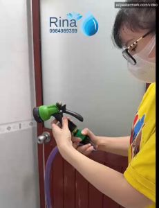 Vòi Xịt Đa Năng Làm Từ Nhựa ABS Có 8 Kiểu Phun Nước Độ Bền Cao Tưới Vườn Rửa Xe Tưới Cây Rina