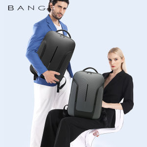 BANGE กระเป๋าเป้สะพายหลังสำหรับถือแล็ปท็อปกระเป๋าสะพายเดินทางค้างคืนสำหรับเครื่องบินกันน้ำ15.6นิ้วกระเป๋าเป้ใส่แล็ปท็อปสำหรับผู้ชายและผู้หญิง