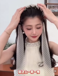 Băng đô -Xược răng cưa ruy băng nơ thời trang phong cách Hàn Quốc dành cho nữ