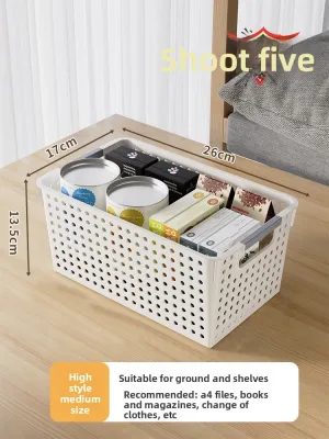 FAJIENUO | Storage Basket Toy Organizer Fruit Basket Snack Storage Box Clothing Plastic Storage Container