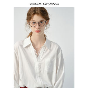 VEGA CHANG | Áo Sơ Mi Công Sở Tay Dài Voan Pháp