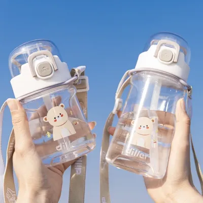 Diller Kid Air Botol Budak Sukan BPA Free High Quality Sport Tritan Straw Water Bottle DB007 (400ml / 550ml)