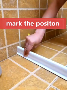 1M Adjustable Silicone Shower Dam Barrier - Anti-Leak/Mold-Resistant Water Stopper for Bathroom Shower & Kitchen Sink