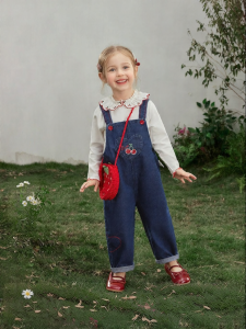Jelly Baby | Quần Dungarees Denim Chống Khuẩn Cho Bé Gái