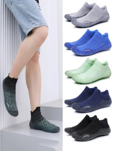 Mens and Womens Couple plus Size Beach Ankle Sock Wading Kids Non Slip Soft Bottom Diving Snorkeling Anti-Cutting Treadmill Breathable Shoes