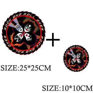 2PCS Stormtrooper Fans Kiss Rock Band Patches for Clothes Heat Thermal Transfer Stickers DIY Womens T-shirt Heat Transfer Patch