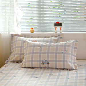 Vỏ Gối Cotton Nguyên Chất Họa Tiết Hoa 48x74cm Dùng Tại Nhà Ký Túc Xá Sinh Viên Vỏ Lót Cotton Mềm Mại Thoải Mái Có Thể Giặt Được