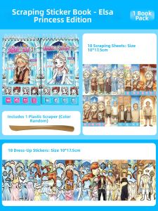 DIY Magic Art Sticker Book for Girls