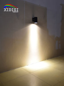 Outdoor Waterproof Cement Wall Lamp Double Head Spotlight for Villa Courtyard Hotel Passage Lighting Modern Simple Style LED Light