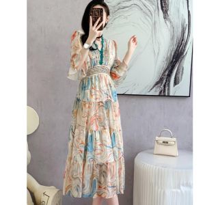 TM 12424 Dress Leahna tiered midi import