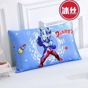 Ice Silk Pure Cotton Childrens Pillow Cartoon Summer Washable Nursery Special Pillowcase Universal for All Seasons Rectangular Shape