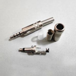 1-10PCS Metal 3.5mm Male Headphone Plug Mono Stereo Audio Solder Cable Connector 3.5 2Pole 3Pole 4Pole Earphone Jack Adapter