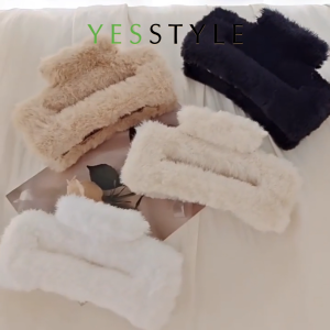 Yesstyle Jepit Rambut Bulu Fluffy Jedai Salon Aksesoris Rambut