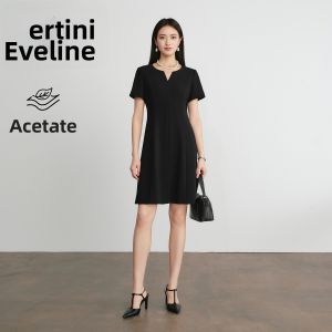 Eifini | Đầm Đen Kích Cỡ Nhỏ Cổ Điển Chất Liệu Triacetate Nhập Khẩu