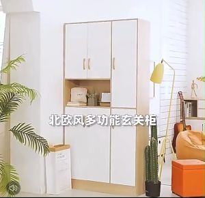 ตู้รองเท้า ชั้นวางรองเท้า Shoes Shelf ตู้เก็บรองเท้า ชั้นรองเท้า ตู้เก็บของ ชั้นวางไม้ ตู้อเนกประสงค์ พร้อมชั้นวางของ