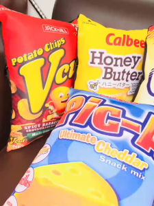 Snacks Chips Pillows Junk Food Pillows 3 Sizes Available Ultra Soft Polydex Microfiber Fabric