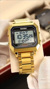 PENGIRIMAN INSTANT -- Jam tangan pria rantai SKMEI 2149 Original 2 Time Alarm Water Resistant.