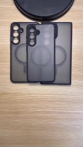 Luxury Matte  Magnetic Phone Case For Samsung A55 A54 A35 A34 A25 A24 A15 A14 5G Anti-fingerprints Matte Translucent Shockproof  Casing Cases