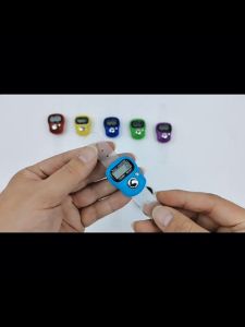 Finger Counter Mini Portable Light Weight Resettable Digital Row With LCD Display Colourful Digital Counter