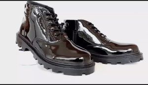 Sepatu Pdh Pria Pantofel Boots Radial Modern Formal Dinas Kerja Hitam Kilap Dan Dop