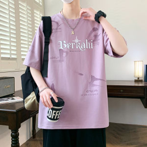 เสื้อยืดแฟชั่นฤดูร้อนลําลองสําหรับผู้ชายที่สวมใส่ง่ายความรู้สึกระดับไฮเอนด์และสไตล์อเนกประสงค์โดยแบรนด์อื่น ๆ