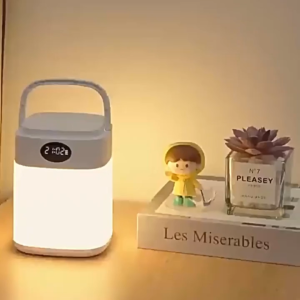 Lampu Malam Led Multifungsi Lampu Samping Tempat Tidur Portabel Pengisian Daya USB