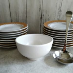 Mangkok Nasi 45 Inch 11 cm Keramik Porselen Set 3 Home Line