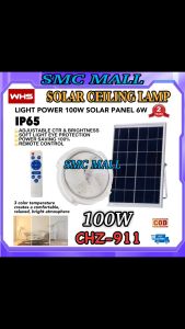 WHS 100W Solar Ceiling Lamp Home indoor ceiling light Balcony Stair lights Solar garden lights Bedroom ceiling lights
