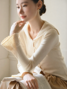 XXNING | Bộ Áo Blouse Không Tay Cổ Hải Quân 2 Mảnh