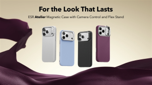 ESR for iPhone 18 Pro Max / iPhone 17 Pro Max Atelier Vegan Leather Magnetic Case with Camera Control and Flex StandCompatible with MagSafe 3X Military-Grade Protection
