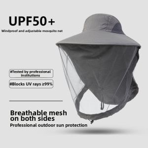Mosquito Repellent Sun Protection Face Veil Hat
