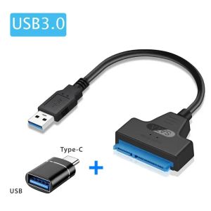 USB 3.0 To SATA Cable For 2.5 Inch External HDD SSD Hard Drive SATA 3 22 Pin Adapter USB 3.0 To Sata III Cord Up to 6 Gbps