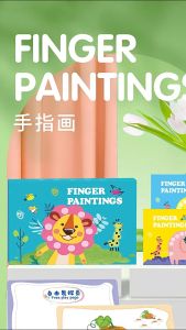 Finger Paint Book Painting Toddle Coloring Finger Book Colour Card Color Painting Ink Pad Finger Painting Set for Kids
