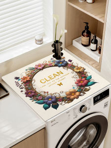 ผ้าคลุมเครื่องซักผ้าแบบป้องกันแสงแดด กันฝุ่น ไม่ต้องซัก กันน้ำ กันลื่น สำหรับเครื่องปรับอากาศ โต๊ะเครื่องแป้ง ชั้นวางของในบ้าน