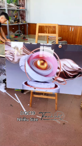 Tranh Decor hiện đại tối giản sang trọng tráng gương treo tường DQC19