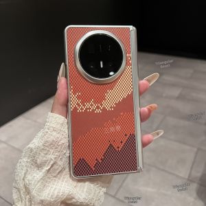 Design Fiber Wave Pattern Phone Case for Honor Magic V6 Shockproof Full Protection