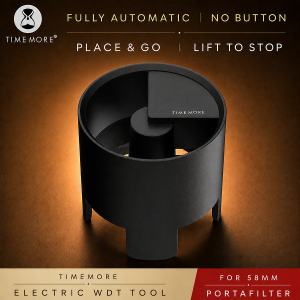 Timemore | TIMEMORE Electric WDT Tool for 58mm Portafilter 12-Needle Bi-Directional Stirrer 500mAh Rechargeable 6 Spare Needles