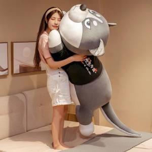 GẤU BÔNG CHÓ HUSKY SIZE LỚN CHÓ MẶT NGÁO VẢI MINISO HÀN QUỐC LÔNG MỊN SIÊU MỀM CO GIÃN AN TOÀN CHO BÉ