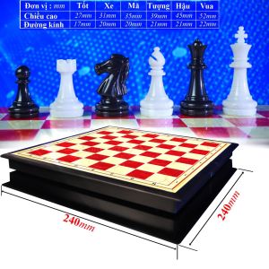 Bộ Cờ vua bằng nhựa cao cấp gấp gọn có gắn nam châm nhiều Size lựa chọn