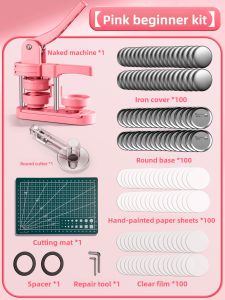 Creative DIY Manual Childrens Gift Barley Badge Maker Machine Boys Girls Handmade Craft Material Kit Noexin Brand