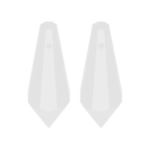 5 Chiếc 14X38 Mm Lampwork Pha Lê Lăng Kính Mặt Dây Kính Hình Quả Lê Hạt Cho Mặt Trời Bắt Đèn Chùm Ngôi Nhà Mô Khu Vườn Trang Trí Tiệc