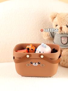 Giỏ Rổ Nhựa Mini Để Bàn Hình Gấu Đựng Đồ Đa Năng - Khay Đựng Đồ Dùng Học Tập Hộp Đựng Đồ Nhà Tắm Trang Điểm Mỹ Phẩm