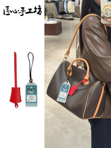 Handmade Tag for LV Speedy Bag Suitcase Luggage Tag Accessory Soft Bag Tag Pendant Fashionable Bag Accessories